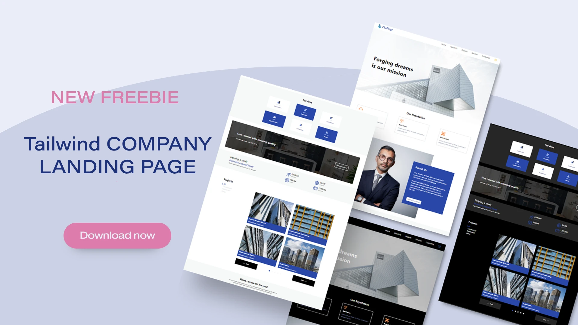 Free Tailwind Landing Page Template